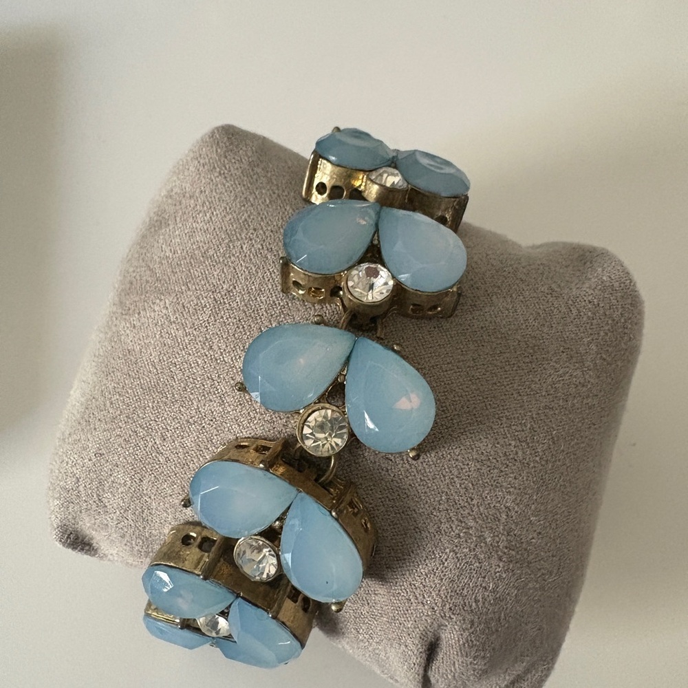 Blue Crystal Gold Women's Bracelet